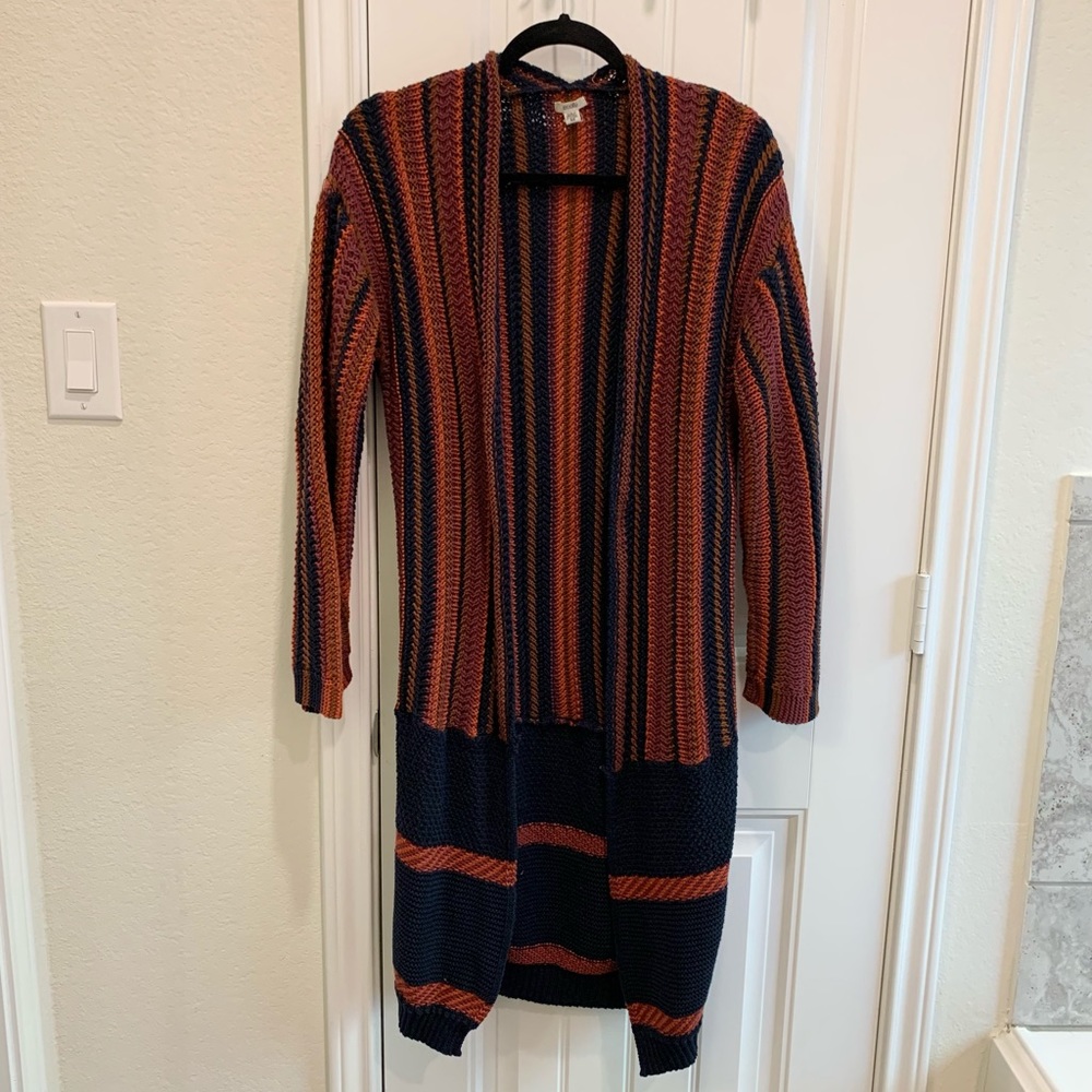 Urban Outfitters Ecote Multicolored Retro Knit Cardigan